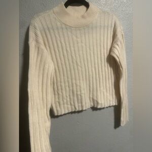 Madewell wool ribbed turtle neck sweater